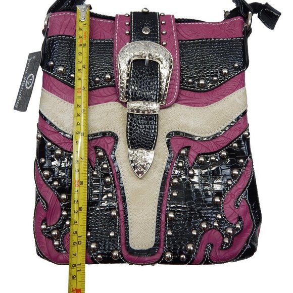 Vera Handbags Womens Western Cross Body Handbag Pi - Picture 4 of 8